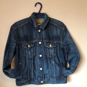 Dark blue jean jacket